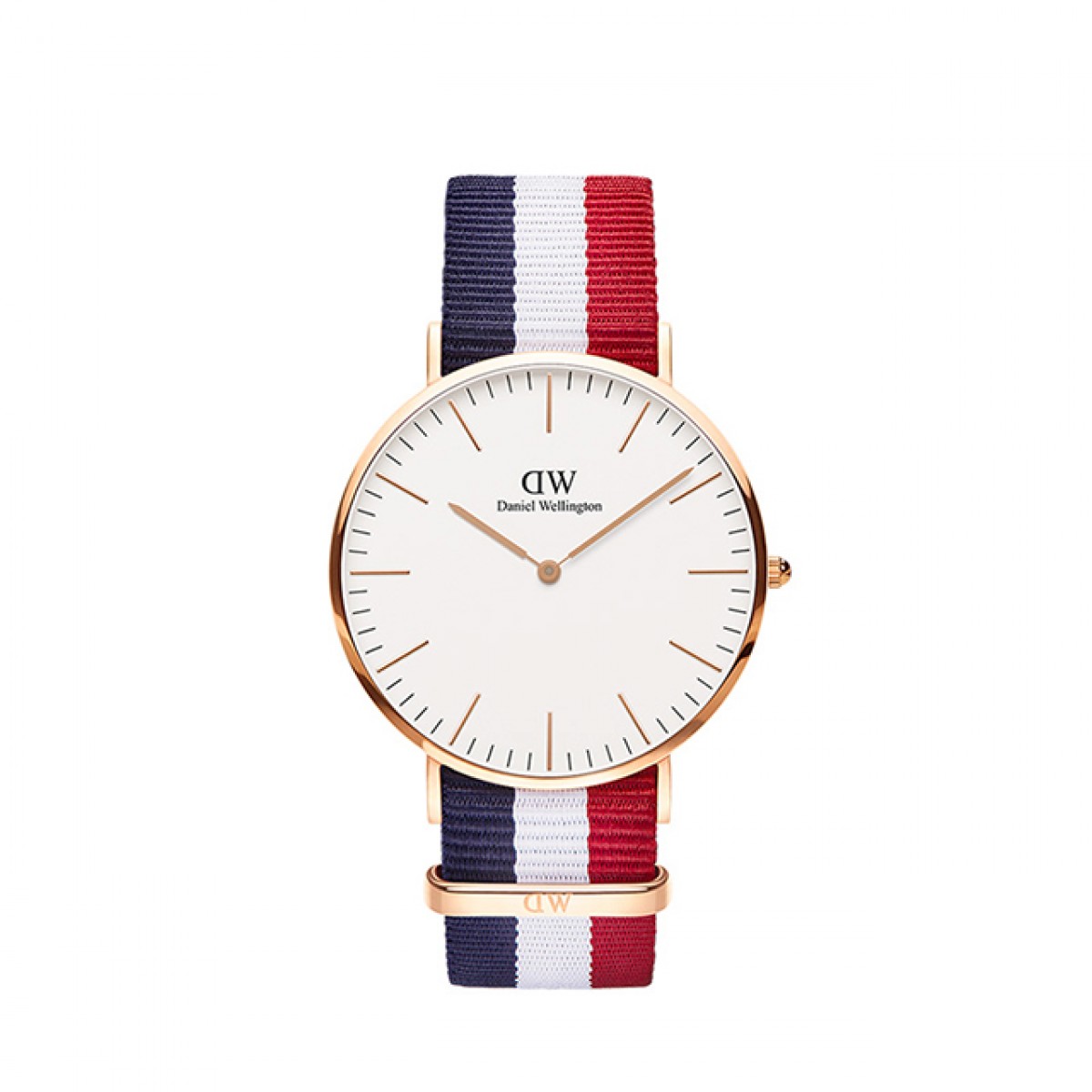 丹尼尔惠灵顿(daniel wellington)dw手表金色边尼龙带超薄男士石英